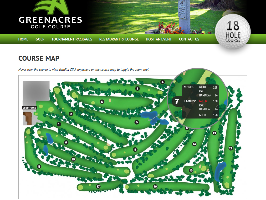 pint Alternative proposal over there Web Design Project for : Greenacres Golf Course